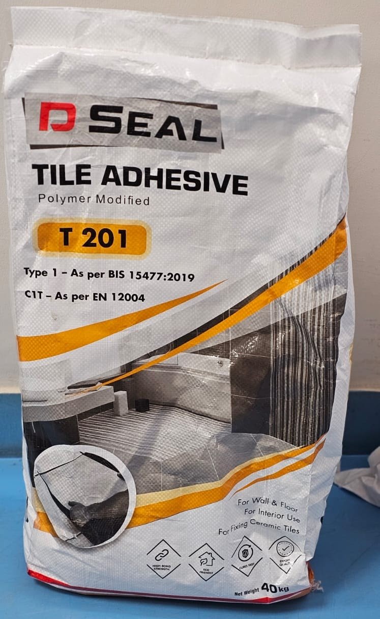 Tile Adhesives 1 DSeal T-201 Thin Set tile adhesive 40 kg bag